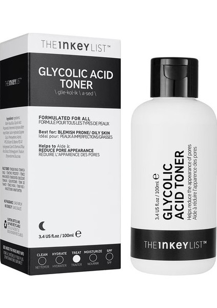 The Inkey Lıst Glycolic Acid Toner – Tonik 100 Ml