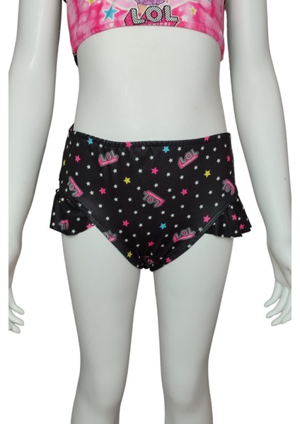 Kız Çocuk Lol Bebek Desenli Plaj Çantalı Bikini Kız Çocuk Bikini indirimleri