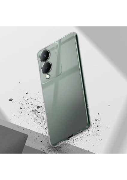 Vivo Y17S ile Uyumlu Kılıf Şeffaf Kamera Korumalı Esnek Silikon Telefon Kılıfı Kapak indirimleri