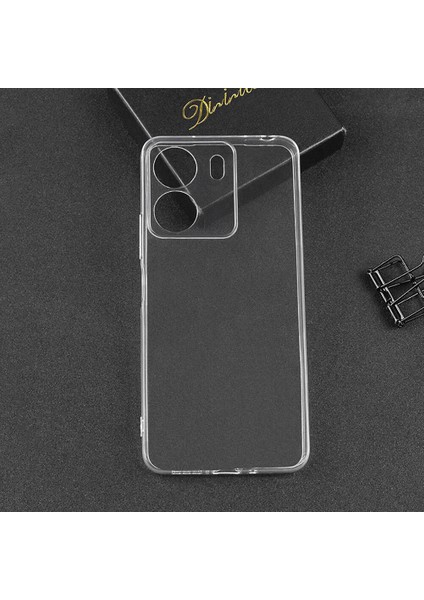Xiaomi Redmi 13C ile Uyumlu Kılıf Şeffaf Kamera Korumalı Esnek Silikon Telefon Kılıfı Kapak fırsatları