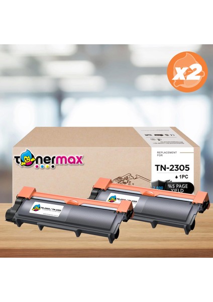 Brother DCP-L2540DN Muadil Toneri 2'li Paket / TN-2355 / TMX-L2540DN