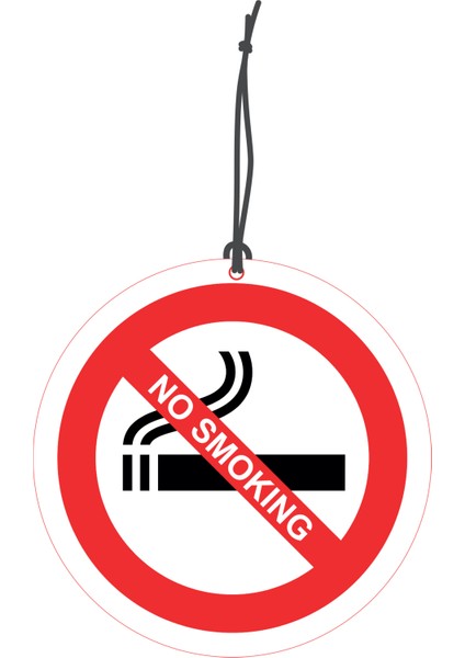 Bymeyla No Smoking Tasarımlı Dekoratif Oto Kokusu ve Oto Aksesuarı