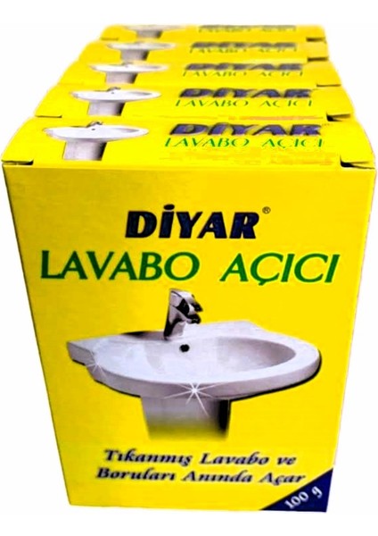 Lavabo Açıcı 100 Gr x 5 Adet