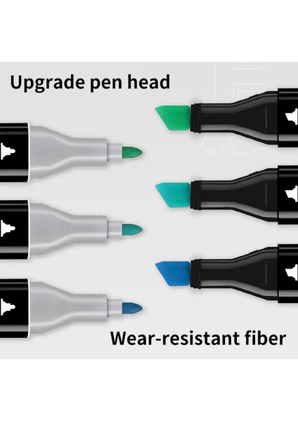 Touch Sketc Çift Taraflı Marker Kalem Seti 36’lı Çanta Siyah Model