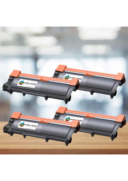 Brother TN-2355 Muadil Toner 4 'lü Avantaj Paket / DCP-L2500 / L2520 /L2540 / HL-L2300 / L2340 / L2360 / L2365 / MFC-L2700 / L2720 / L2740 fırsatları