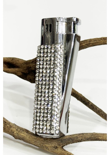 Swarovski Taşlı Metal Çakmak Kutusuz