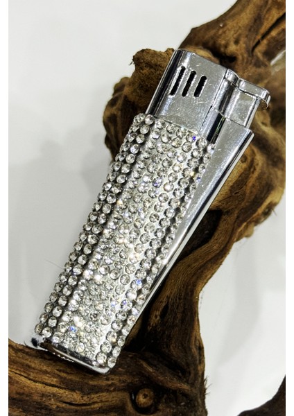 Swarovski Taşlı Metal Çakmak Kutusuz