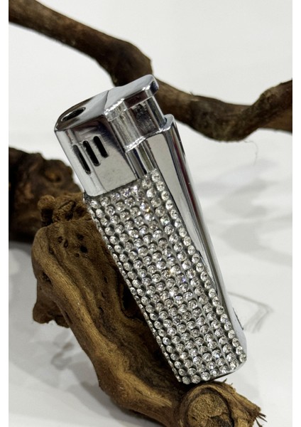 Swarovski Taşlı Metal Çakmak Kutusuz