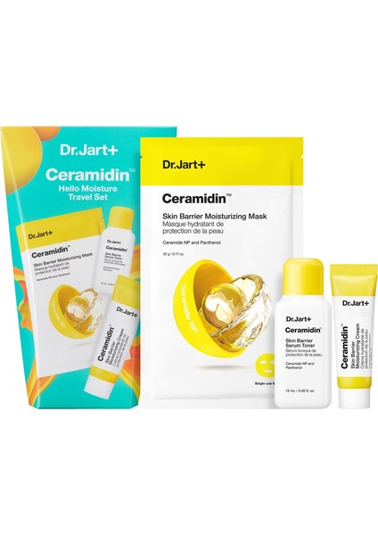 Dr.Jart+ Ceramidin™ - Seyahat Boy Nemlendirici Maske Seti 15 Ml + 7 Ml + 22 Gr