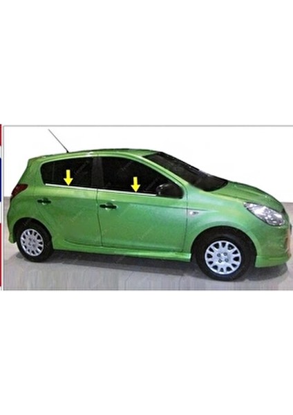 Hyundai I20 Krom Cam Çıtası 4 Prç. 2008-2014 Arası P. Çelik