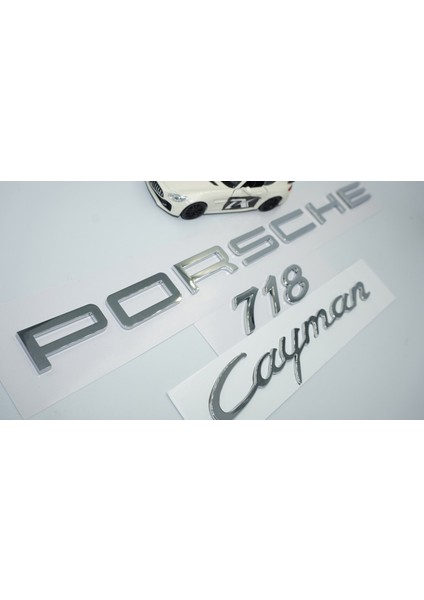 Porsche Cayman 718 Bagaj 3m 3D Abs Yazı Logo Amblem Seti fırsatları