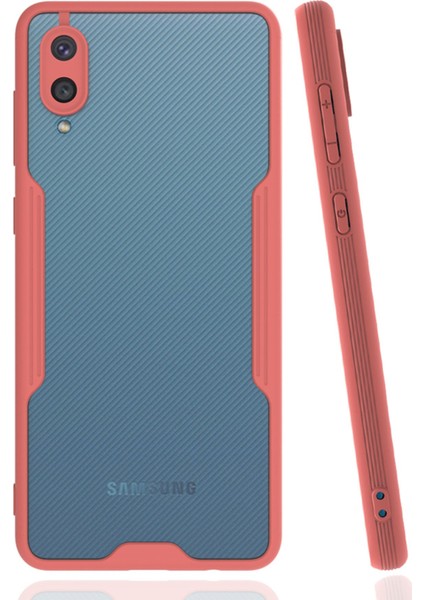 Samsung Galaxy A02 Kılıf Platin Silikon - Pembe