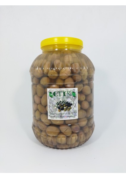 ETİK YERLİ ÜRÜNLER Domat Cinsi Kırma Tatlanmış Zeytin 5 Kg Eski Sezon Ürünü