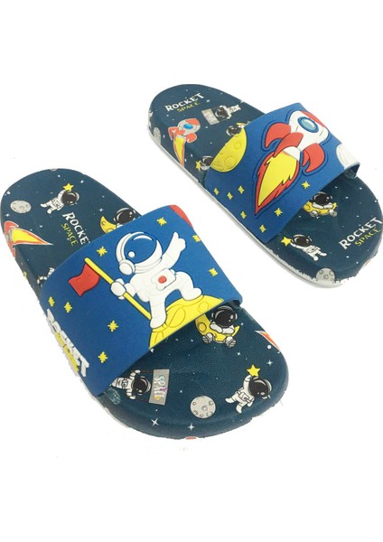 15059 Rocket Space Erkek Çocuk Terlik 31-35