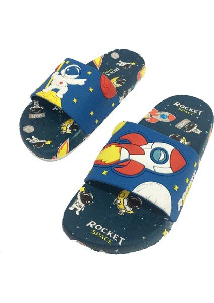 15059 Rocket Space Erkek Çocuk Terlik 31-35