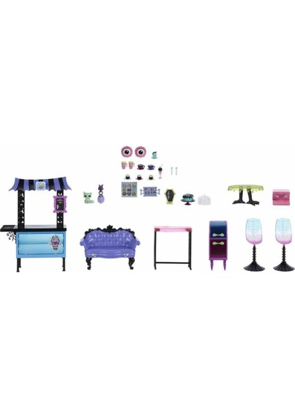 HHK65 Monster High Coffin Bean Restoran Oyun Seti