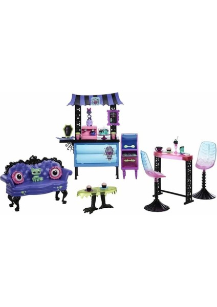 HHK65 Monster High Coffin Bean Restoran Oyun Seti