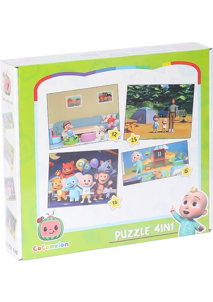 Angel Of Life  CO7898 Cocomelon 4ın1 Puzzle -Laçokids