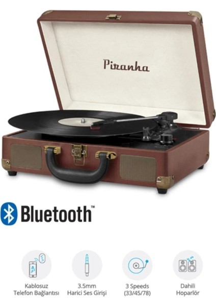 Piranha 7325 Bluetoothlu Çantalı Pikap