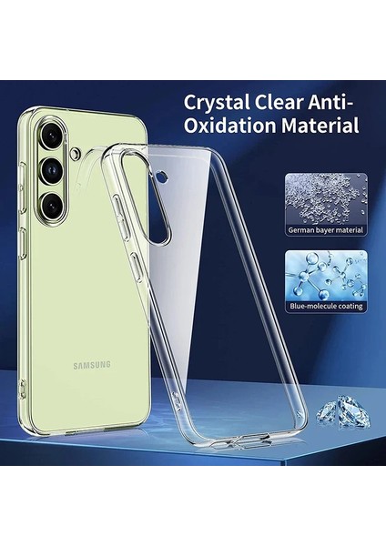 Samsung Galaxy A55 5g Kılıf Şeffaf Silikon Hibrit Case Kapak