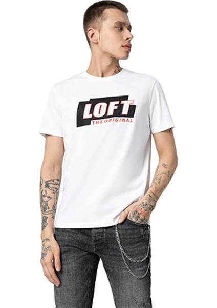 LF2035057 Loft Erkek T-Shirt Whıte