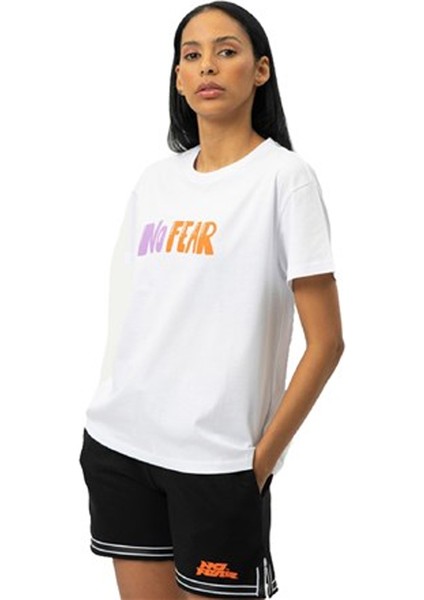 LF2035741 Loft Kadın T-Shirt Off Whıte