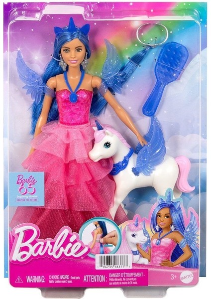 HRR16 Barbie Mavi Saçlı Prenses Bebek
