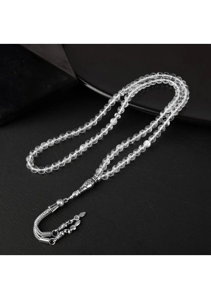Kristal Kuvars 99'luk 6 mm Tesbih