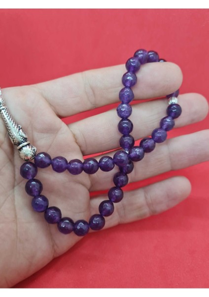Ametist Doğal Taş 8 mm Tesbih Faset Kesim modelleri