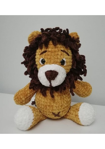 Pofuduk Aslan Amigurumi Organik Oyuncak
