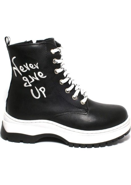 Kız Çocuk Siyah Ortopedik Fermuarlı Kaymaz Taban Termal Kürklü Bot fiyatları