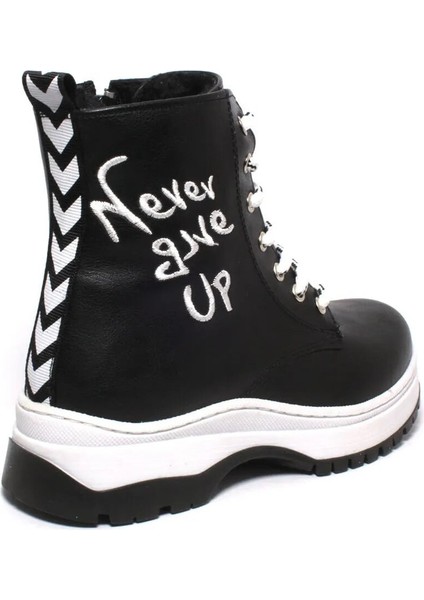 Kız Çocuk Siyah Ortopedik Fermuarlı Kaymaz Taban Termal Kürklü Bot modelleri