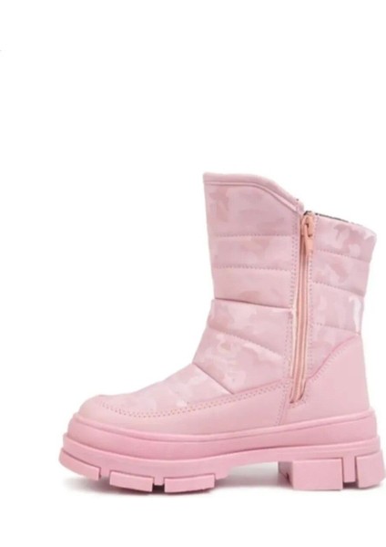 Çocuk Su Geçirmez Kar Botu Fermuarlı Termal Kürklü modelleri