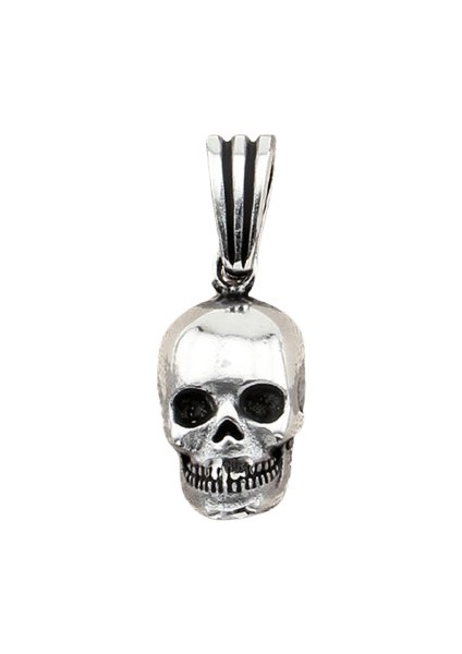 Gümüş 925 Ayar Skull Kolye Ucu