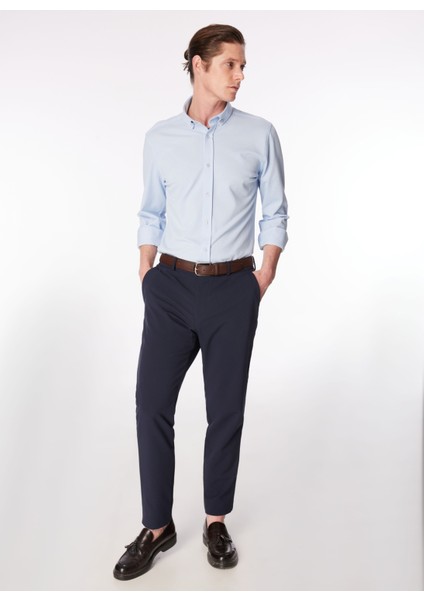 Normal Bel Normal Paça Lacivert Erkek Chino Pantolon F4SM-PNT 0720