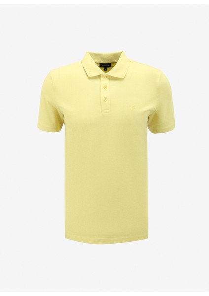 Düz Açık Sarı Erkek Polo T-Shirt LEGOLAS Y
