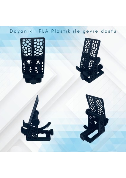 Tablet ve Telefon Için Açısı Ayarlanabilir Masaüstü Stand modelleri