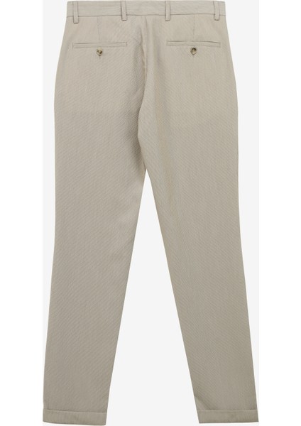 Bağlamalı Bel Duble Paça Bej Erkek Chino Pantolon F4SM-PNT 0251 fiyatları