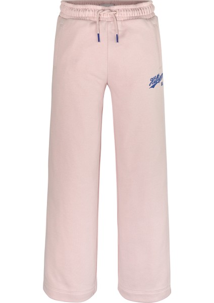 Geniş Paça Pembe Kadın Eşofman Altı Hılfıger Scrıpt Wıde Sweatpant