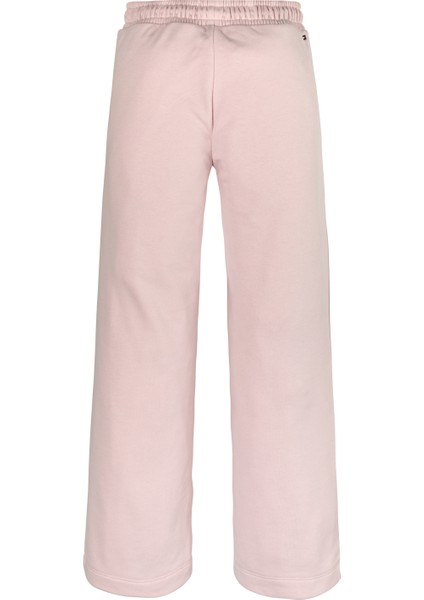 Geniş Paça Pembe Kadın Eşofman Altı Hılfıger Scrıpt Wıde Sweatpant