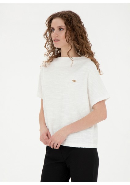 Bisiklet Yaka Ekru Kadın T-Shirt PATRİC fiyatları