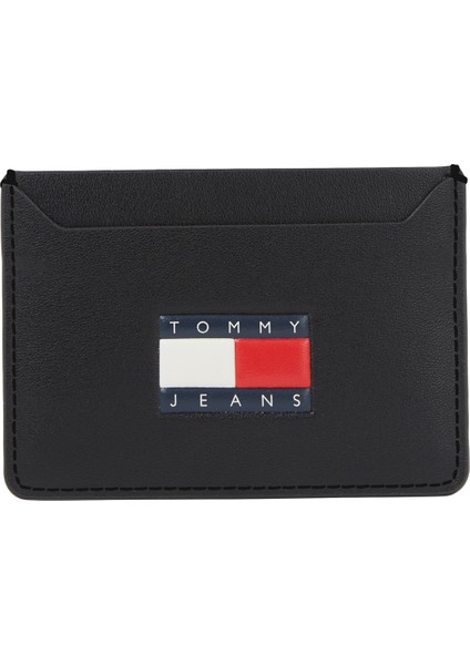 Siyah Erkek 9,5x8,9x0,4 cm Kartlık Tjm Herıtage Leather cc Holder