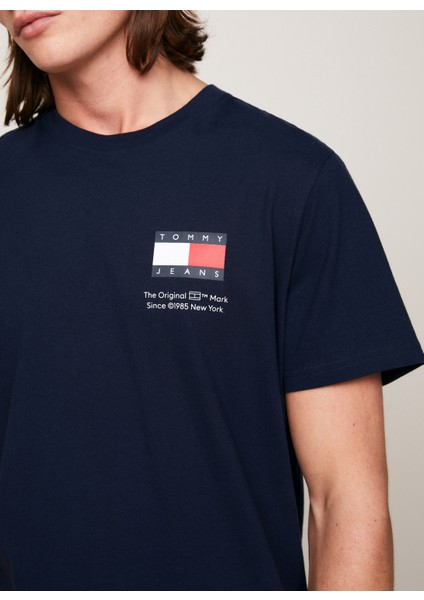 Düz Lacivert Erkek T-Shirt DM0DM18263C1G