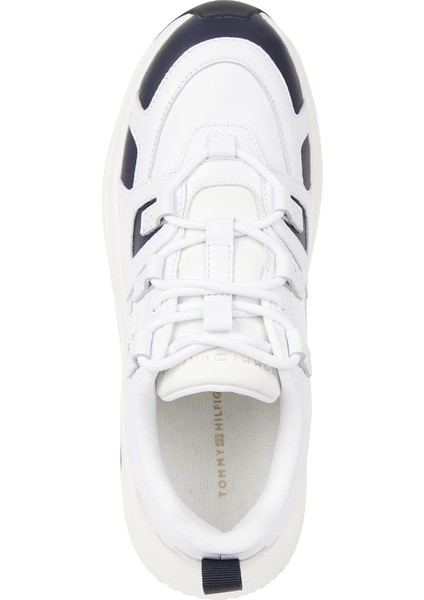 Lacivert - Beyaz Kadın Sneaker Fw0Fw076510K4