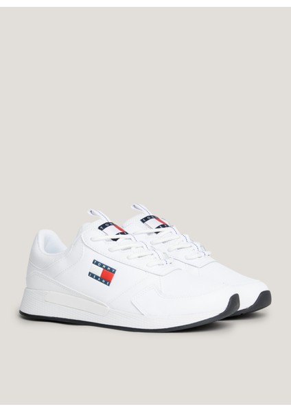 Beyaz Erkek Sneaker Tommy Jeans Flexı Runner