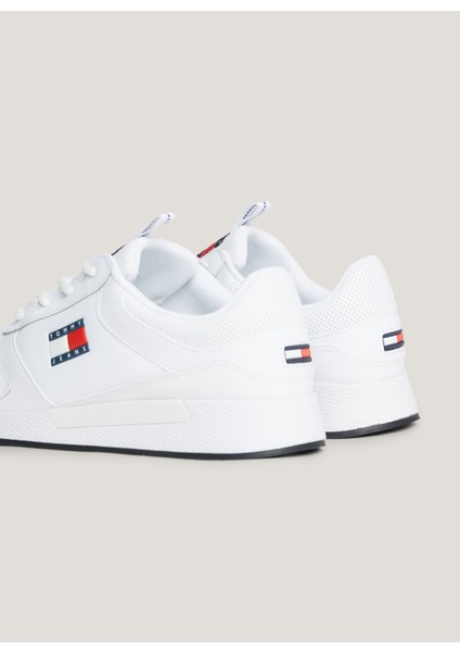Beyaz Erkek Sneaker Tommy Jeans Flexı Runner