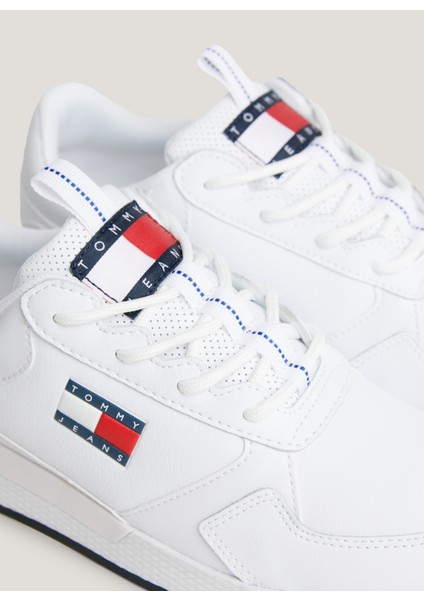 Beyaz Erkek Sneaker Tommy Jeans Flexı Runner