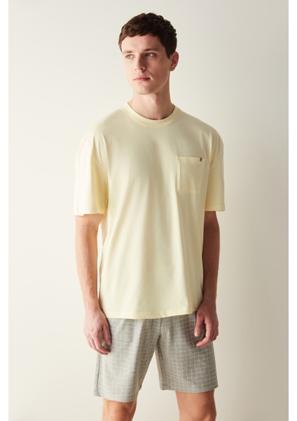 Yellow Şort Pijama Takımı