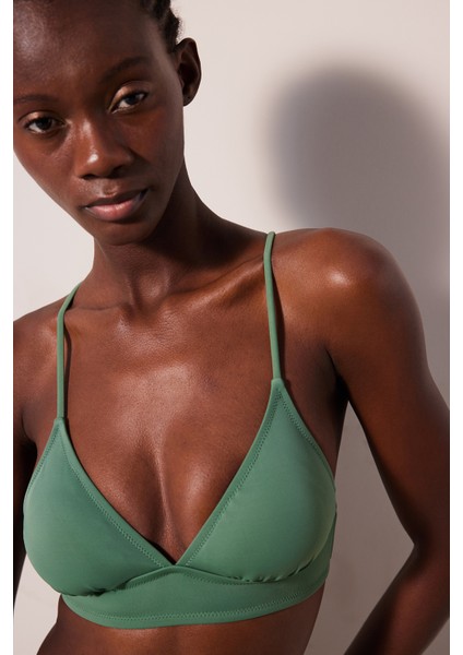 Bralet Yeşil Bikini Üstü
