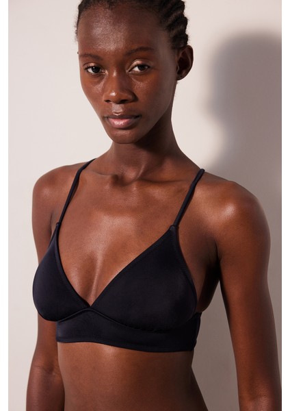 Bralet Siyah Bikini Üstü